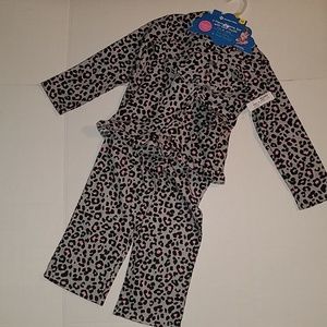 Matching pajamas set with doll outfit
